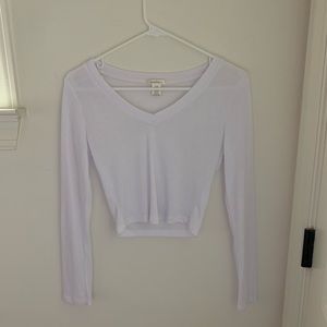 Long-sleeve Cropped Shirt